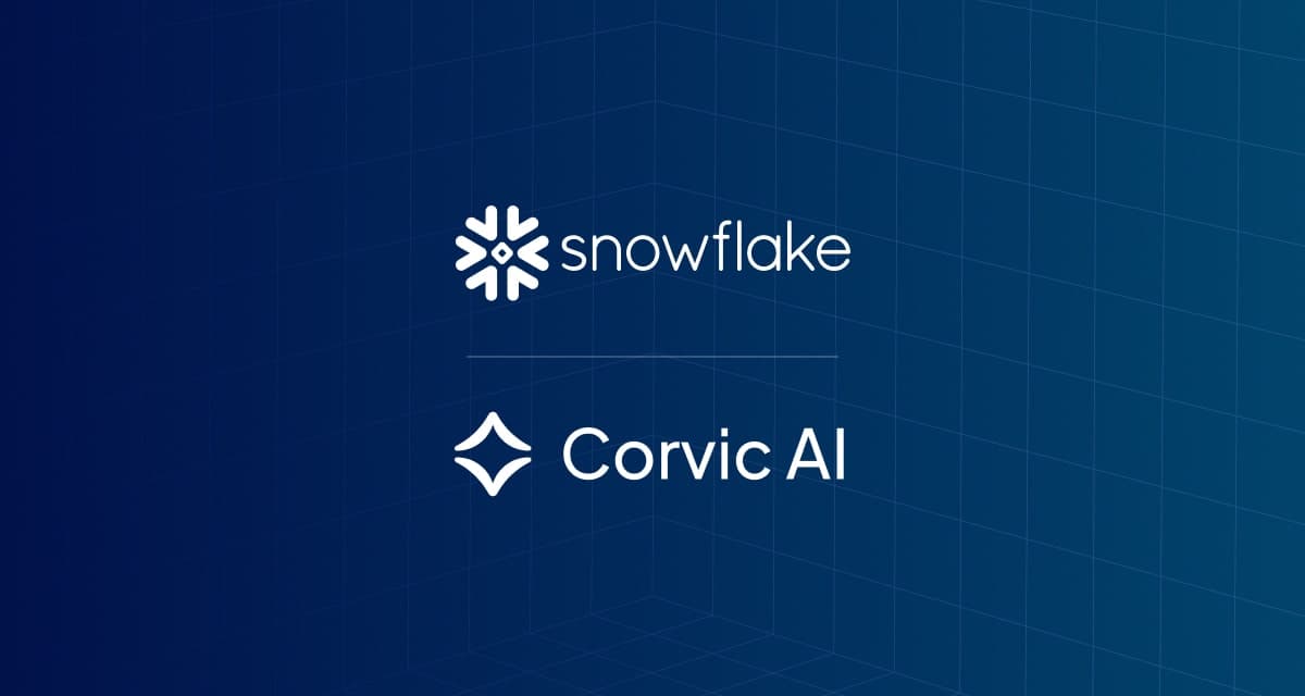 Corvic AI Selected for Snowflake Startup Accelerator Program