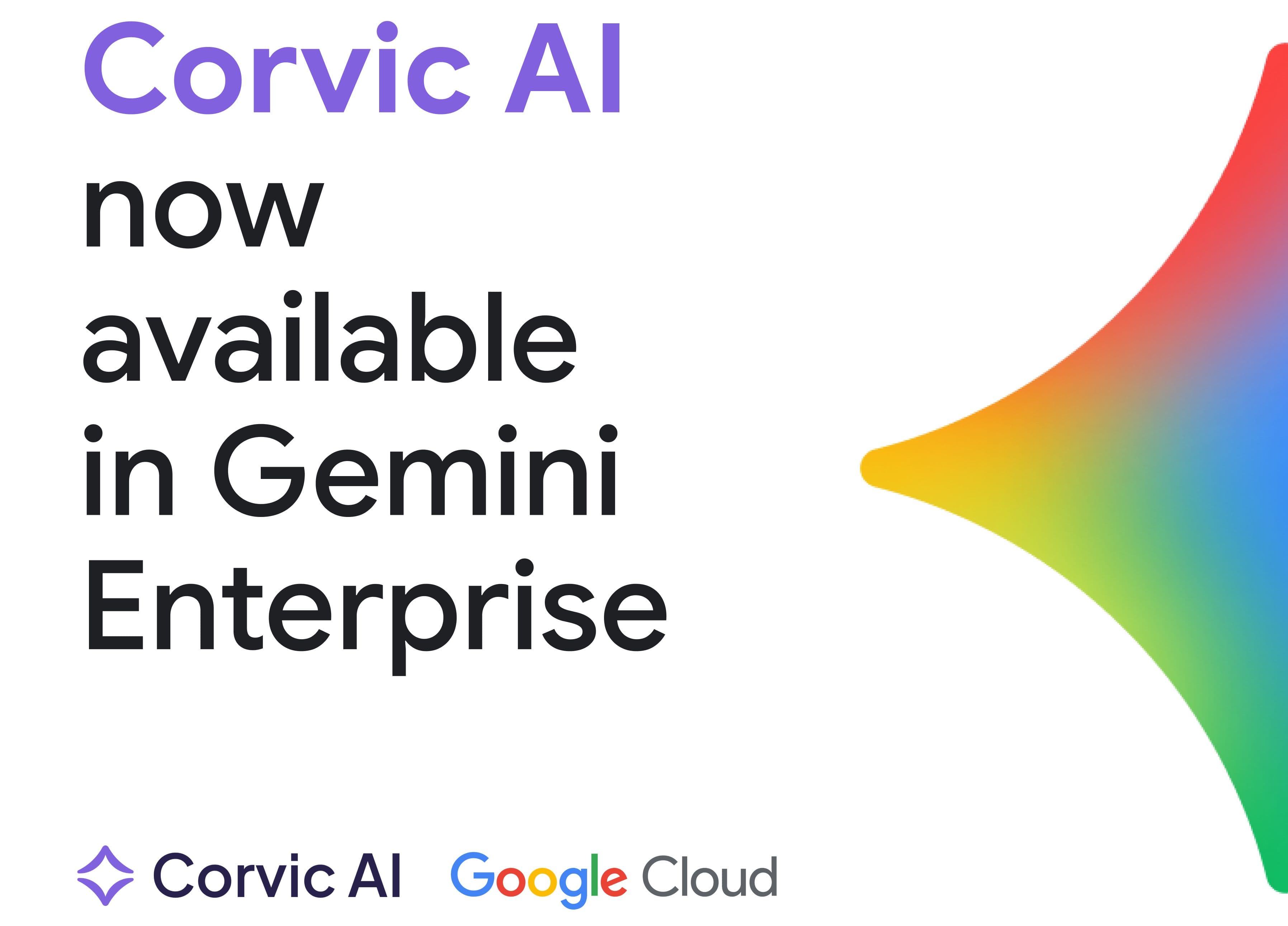 Corvic AI Live in Gemini Enterprise